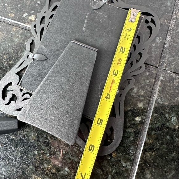 Ornate Bronze Tone Picture Frame Tabletop Filigree Ornate Metal - Picture 9 of 12